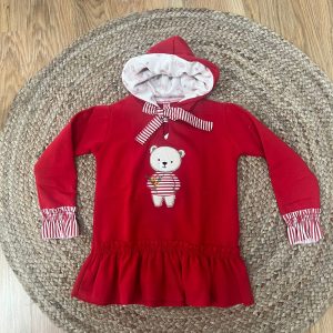 Vestido rojo oso